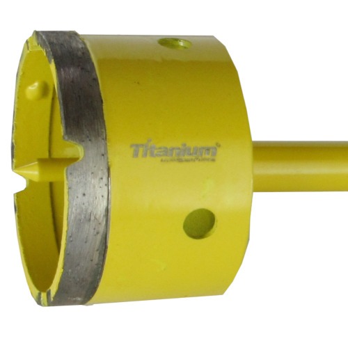 Serra copo diamantada 70 mm com haste encaixe 3/8