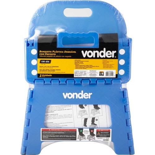 Banqueta pl�stica dobr�vel altura 220 mm com encosto