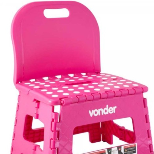 Banqueta pl�stica dobr�vel altura 220 mm com encosto