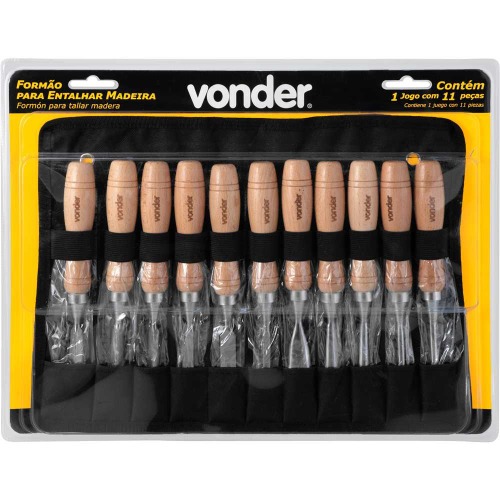 Jogo de form�es para entalhe de 6 a 16 mm com 11 pe�as 