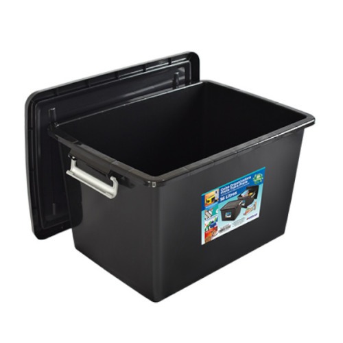 Caixa organizadora tampa com trava 56 litros - 25793