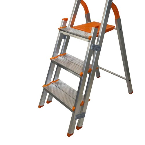 Escada de alum�nio com 3 degraus duplos residencial - EMD003