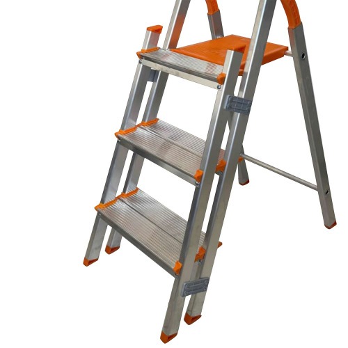 Escada de alum�nio com 3 degraus duplos residencial - EMD003