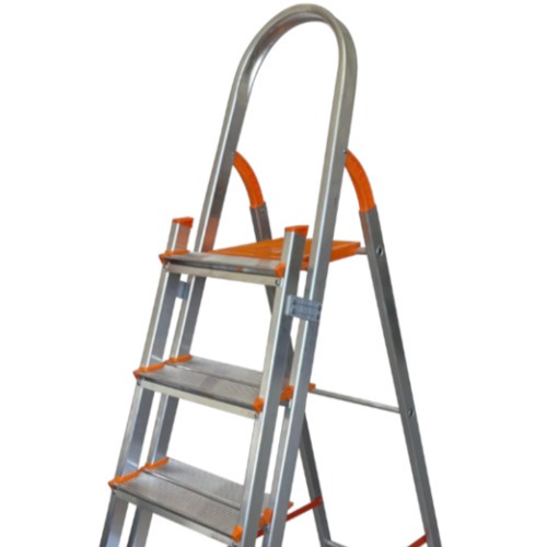 Escada de alum�nio com 5 degraus duplos residencial - EMD005