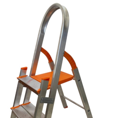 Escada de alumínio com 2 degraus duplos residencial - EMD002 Escada de alumínio com 2 degraus duplos residencial - EMD002
