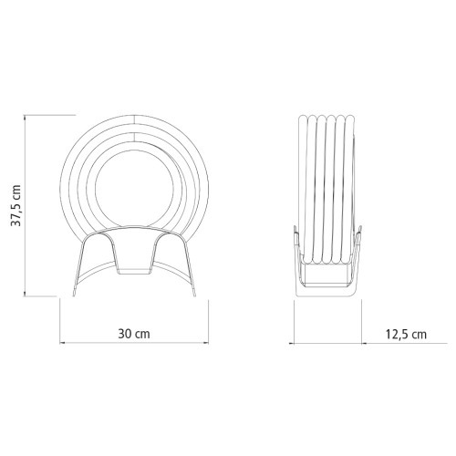 Mangueira para jardim 25 m com engates e suporte verde