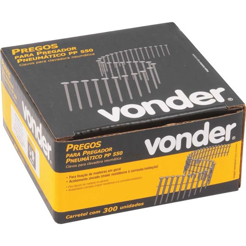 Prego anelado 2,1 x 45 mm carretel com 300 peças para o pregador PP 550 Prego anelado 2,1 x 45 mm carretel com 300 peças para o pregador PP 550