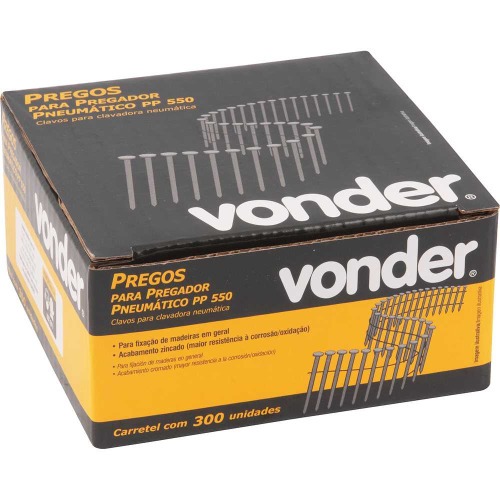 Prego anelado 2,1 x 50 mm carretel com 300 peças para o pregador PP 550 Prego anelado 2,1 x 50 mm carretel com 300 peças para o pregador PP 550