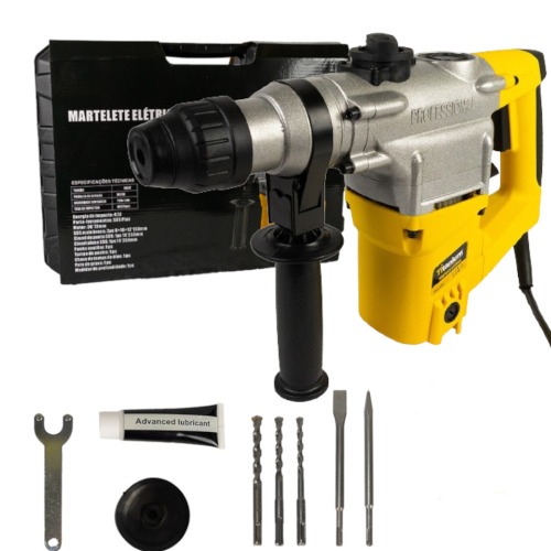 Martelete Perfurador e Rompedor 900W 4,5 joules Sds Plus com acess�rios e maleta - 07656  110V