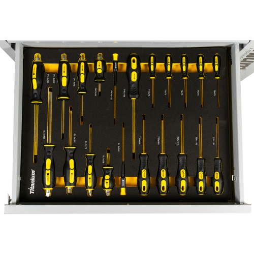 Carrinho para ferramentas com 7 gavetas e 258 ferramentas - Work Station