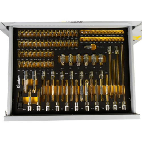 Carrinho para ferramentas com 7 gavetas e 258 ferramentas - Work Station