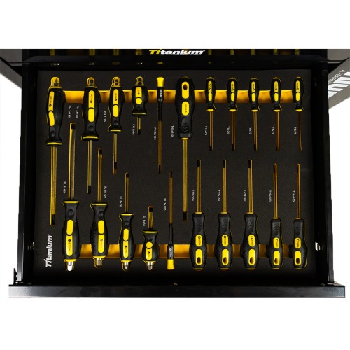 Carrinho para ferramentas com 7 gavetas e 258 ferramentas - Work Station