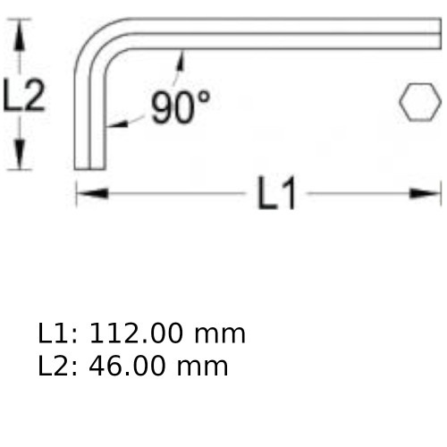 Chave allen 9 mm a�o cromo van�dio - 42