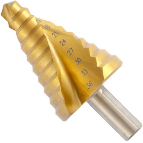 Broca escalonada aço rápido 9 a 36 mm - 723589 Broca escalonada aço rápido 9 a 36 mm - 723589