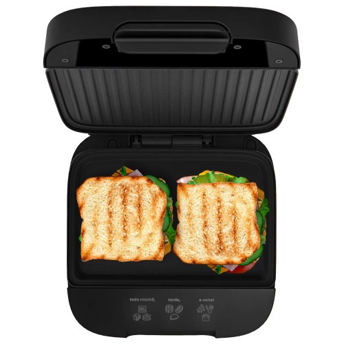 Sanduicheira Grill antiaderente 750W com bot�o liga/desliga Click - SAN400  110V