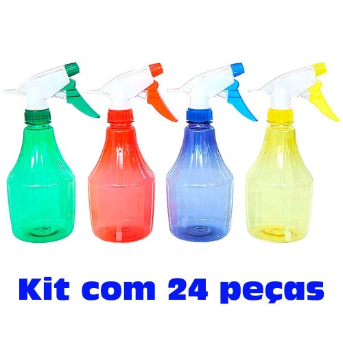 Kit 24 Pulverizadores manuais 550 ml cores sortidas - SX 219