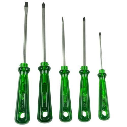 Jogo de chave de fenda e phillips com 05 peças aço cromo vanádio Jogo de chave de fenda e phillips com 05 peças aço cromo vanádio