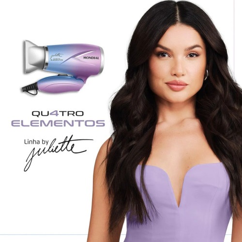 Secador de cabelo 1200W Duo Colors 4 Elementos By Juliette - SCT-JU-03  110V/220V