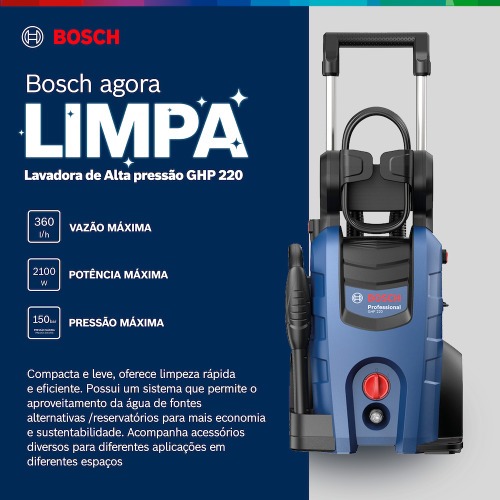 Lavadora de alta press�o 2200 libras com acess�rios - GHP 220  220V