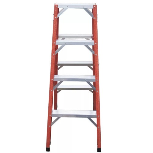 Escada tesoura dupla em fibra de vidro 4 degraus 1,20 m - ESC04120 