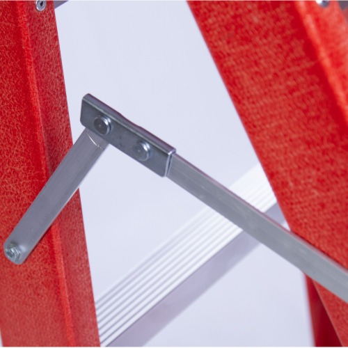 Escada de fibra de vidro 14 degraus 4,2 m modelo americana dupla - ESC14420