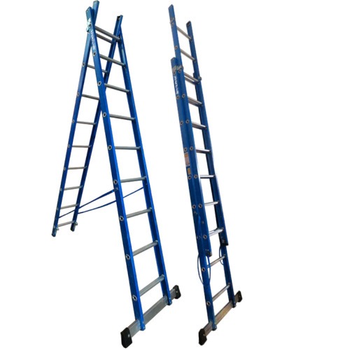 Escada de fibra de vidro 9 / 16 degraus 2,80 x 5,0 m modelo multiuso - TEAFP