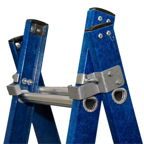 Escada de fibra de vidro 9 / 16 degraus 2,80 x 5,0 m modelo multiuso - TEAFP