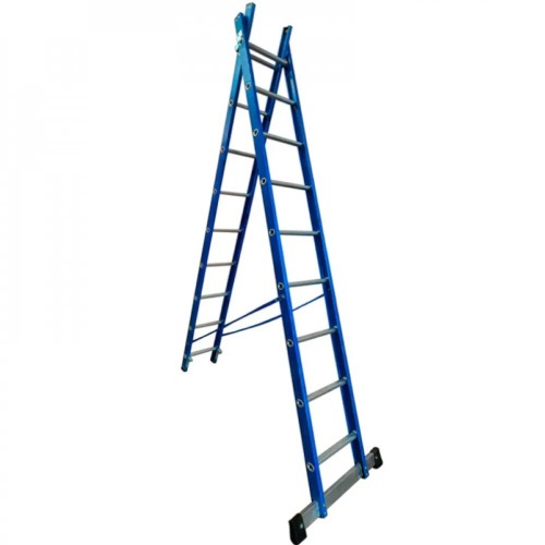 Escada de fibra de vidro 9 / 16 degraus 2,80 x 5,0 m modelo multiuso - TEAFP