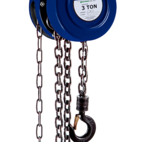 Talha manual com capacidade de 3000 kg e 3 metros de corrente - TA-7