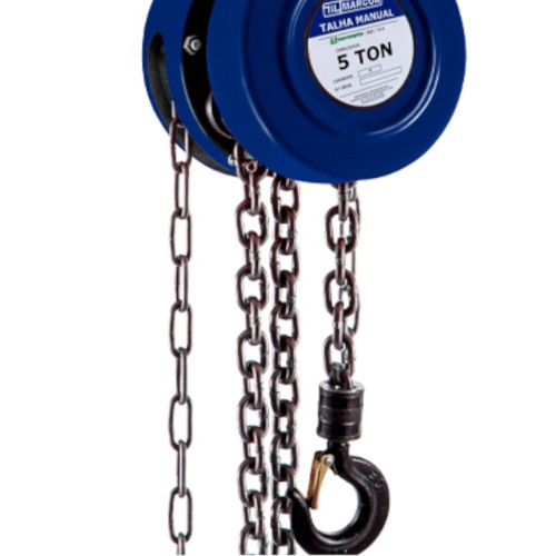 Talha manual com capacidade de 5000 kg e 5 metros de corrente - TA-10