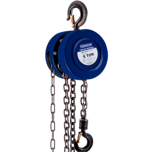 Talha manual com capacidade de 5000 kg e 5 metros de corrente - TA-10