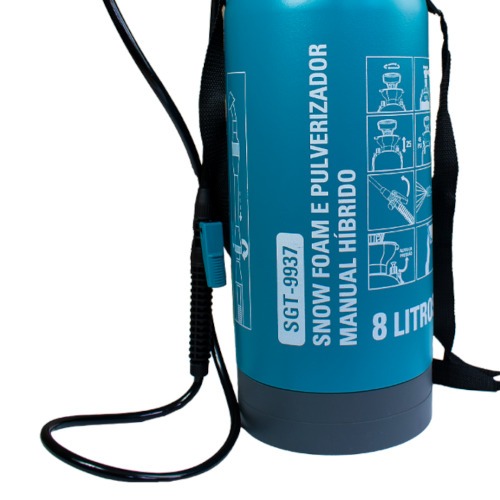 Pulverizador e snow foam costal manual h�brido 8 litros - SGT-9937