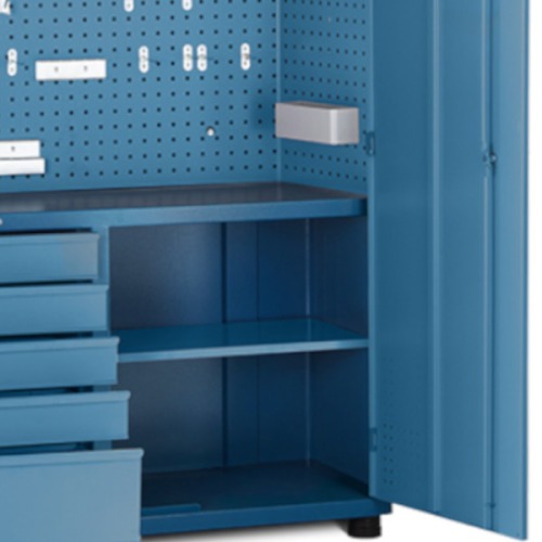 Arm�rio para ferramentas com 1 prateleira 5 gavetas e porta em a�o - AM-1004