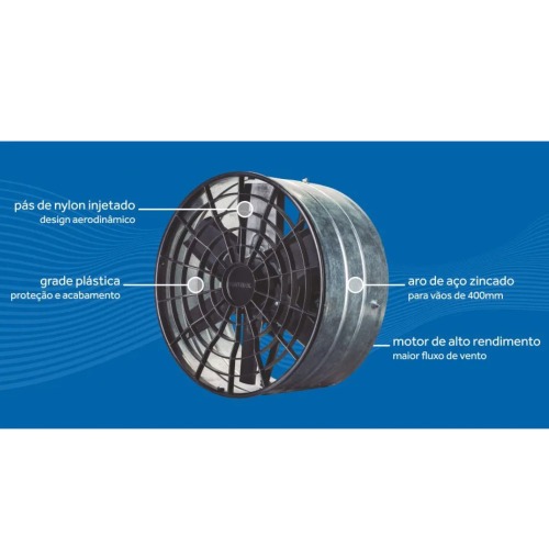 Exaustor axial Industrial Pesado 40 cm - 9806  220V