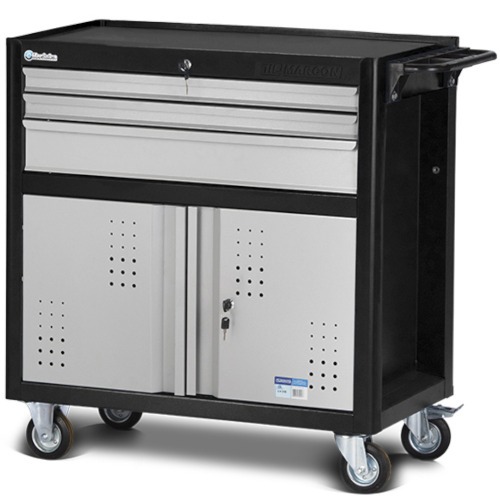 Carrinho para ferramentas com 3 gavetas e 2 portas - CR-58B Carrinho para ferramentas com 3 gavetas e 2 portas - CR-58B
