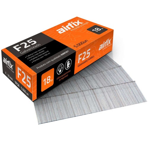 Pino para pinador pneum�tico tipo F 1,05 x 25 mm com 5.000 pe�as - F25
