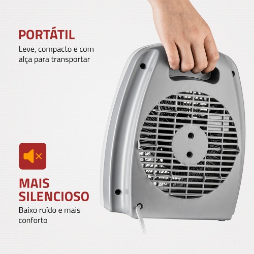 Aquecedor el�trico 2.000 watts 3 em 1 - A-08  220V
