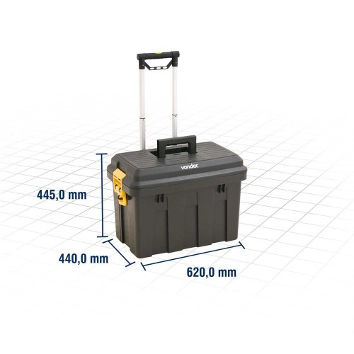 Caixa pl�stica para ferramentas com rodas 62,0 x 44,0 x 44,5 cm - CRV0 200