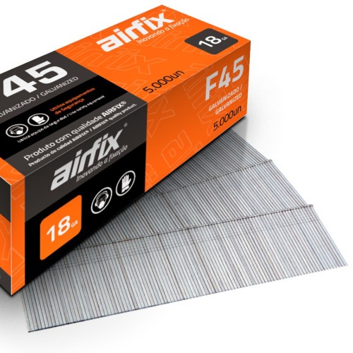 Pino para pinador pneum�tico tipo F 1,05 x 45 mm com 5.000 pe�as - F45