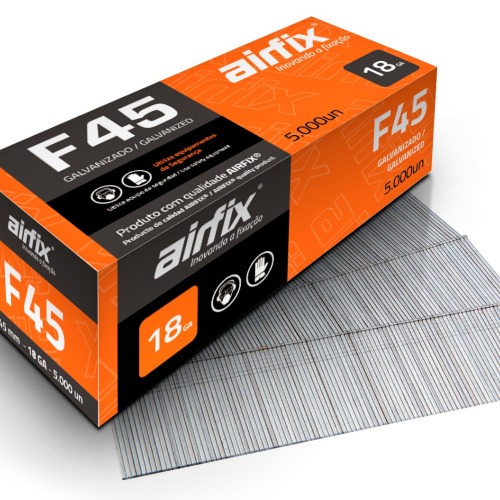 Pino para pinador pneum�tico tipo F 1,05 x 45 mm com 5.000 pe�as - F45