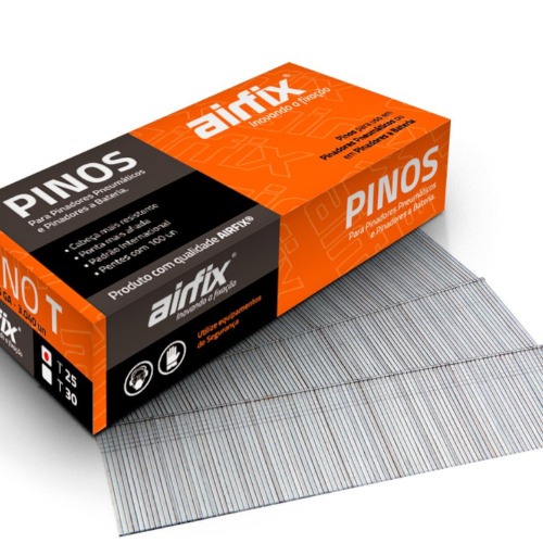 Pino para pinador pneumático tipo T 1,4 x 25 mm com 3.040 peças - T25 Pino para pinador pneumático tipo T 1,4 x 25 mm com 3.040 peças - T25