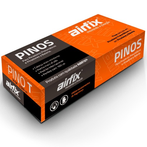 Pino para pinador pneum�tico tipo T 1,4 x 35 mm com 3.040 pe�as - T35