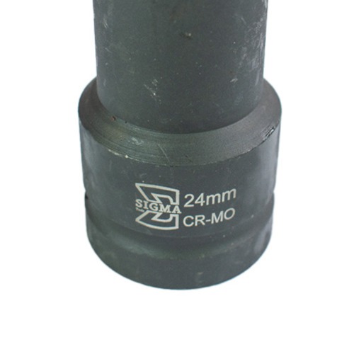 Soquete sextavado de impacto longo 24 mm encaixe 1