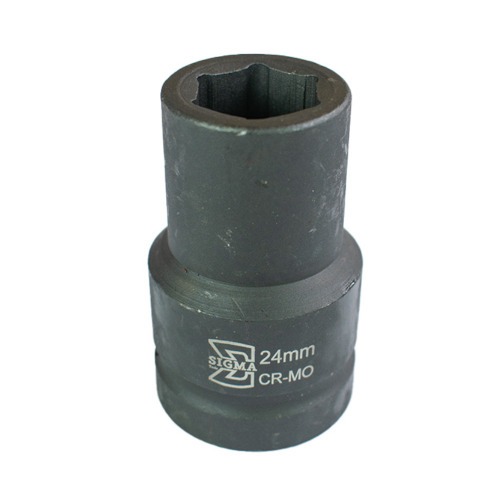 Soquete sextavado de impacto longo 24 mm encaixe 1