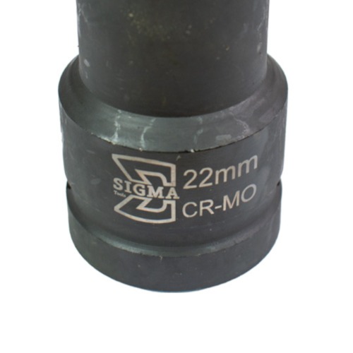 Soquete sextavado de impacto longo 22 mm encaixe 1