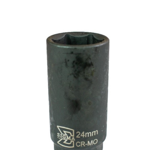 Soquete sextavado de impacto longo 24 mm encaixe 1/2