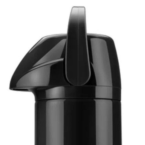 Garrafa térmica de pressão 1,0 litro Preto - GLT Garrafa térmica de pressão 1,0 litro Preto - GLT