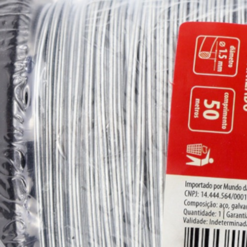 Arame de a�o Galvanizado 1,5 mm x 50 metros - 4775455