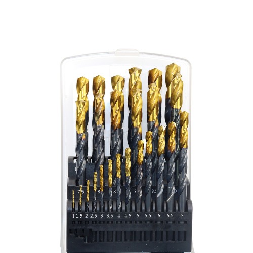 Jogo de brocas de a�o r�pido 1 a 13 mm 25 pe�as -7232355