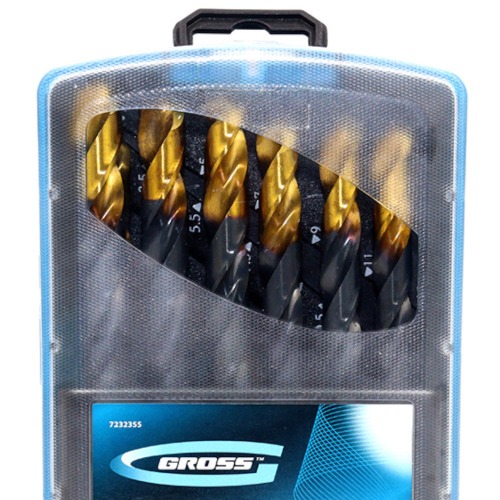 Jogo de brocas de a�o r�pido 1 a 13 mm 25 pe�as -7232355